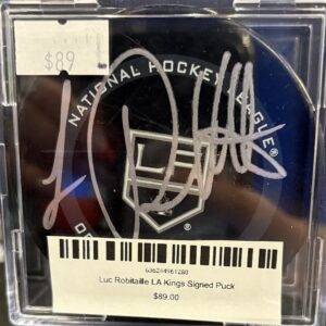 Luc Robitaille LA Kings Signed Puck