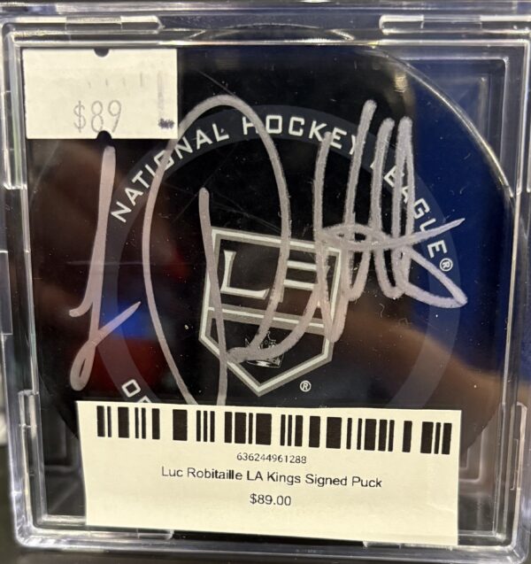 Luc Robitaille LA Kings Signed Puck