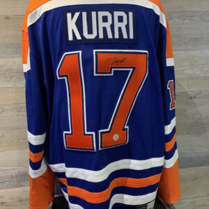 Jari Kurri Signed Jersey - Blue - COA AJ