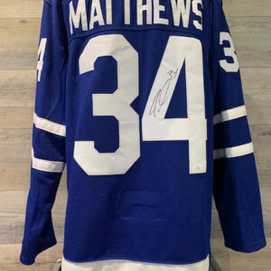 Auston Matthews Signed Jersey - Blue - COA JSA