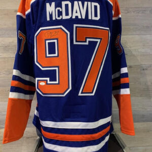 Connor McDavid Signed Jersey - Blue - COA JSA