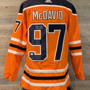 Connor McDavid Signed Jersey - Orange - COA JSA