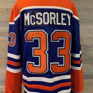 Marty McSorley Signed Jersey - Blue - COA AJ