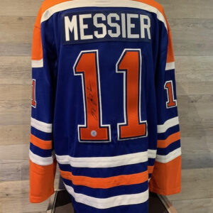 Mark Messier Signed Jersey - Blue - COA AJ