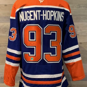 Ryan Nugent Hopkins Signed Jersey - Blue - COA Center Ice