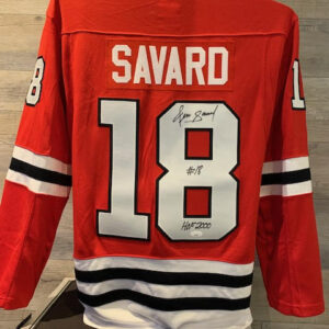 Denis Savard Signed Jersey - Red - COA JSA