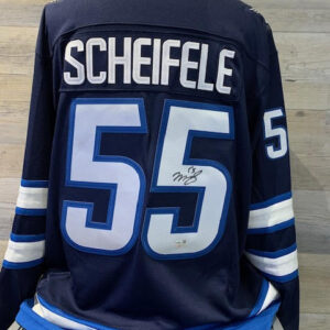 Mark Scheifele Signed Jersey - Navy - COA Fanatics & JSA