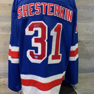 Igor Shesterkin Signed Jersey - Blue - COA Fanatics