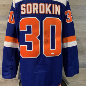 Ilya Sorokin Signed Jersey - Blue - COA JSA