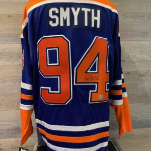 Ryan Smyth Signed Jersey - Blue - COA AJ
