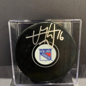 Vincent Trocheck New York Rangers Signed Puck