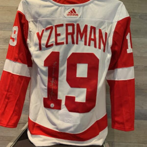 Steve Yzerman Signed Jersey - White - COA AJ