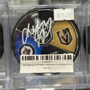 Tosh Morrisey 2018 West Conference Final Signed Puck