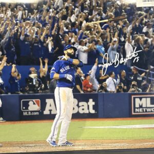 Jose Bautista Signed 16X20 Photo "Bat Flip" COA JSA