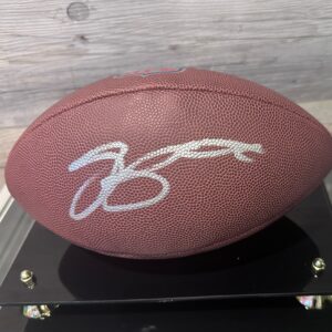 Saqoun Barkley Signed Football COA JSA Display Not Included