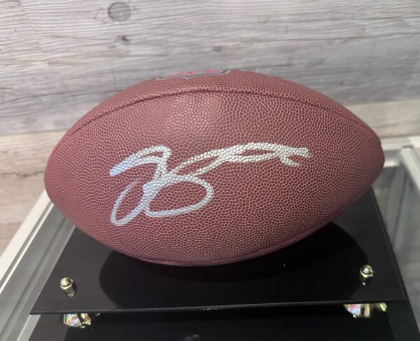 Saqoun Barkley Signed Football COA JSA Display Not Included
