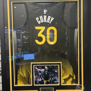 Stephen Curry Framed Signed Jersey