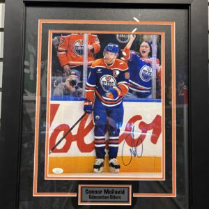 Connor McDavid Signed Oilers Framed 11x14 Photograph w/ COA JSA