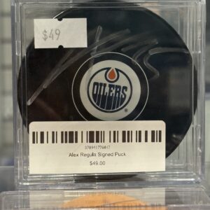 Alex Regula Signed Puck