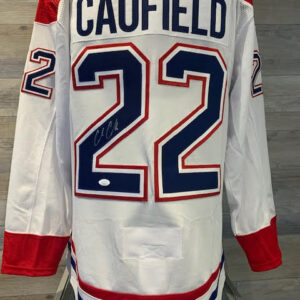 Cole Caufield Signed Montreal Canadiens Jersey (White) w/COA JSA