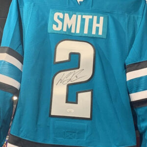 Will Smith Signed San Jose Sharks Jersey - Blue  w/ COA JSA