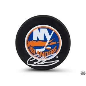 Cole Eiserman Signed Puck w/ Display COA UD