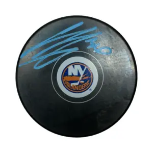 Ilya Sorokin Signed Puck w/ COA Center Ice