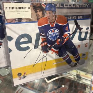 Taylor Hall Signed Photo 8x10 w/ COA Center Ice
