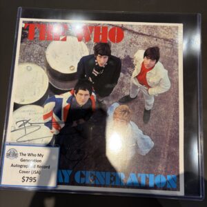 The Who My Generation Autographed Record Cover (JSA)