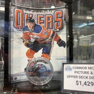 Connor Mcdavid Picture And Signed Puck Display UD W/COA