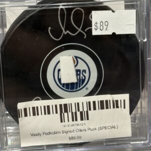 Vasily Podkolzin Signed Puck W/COA
