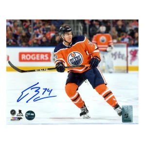 Ethan Bear Signed Edmonton Oilers 8X10 Photo W/COA